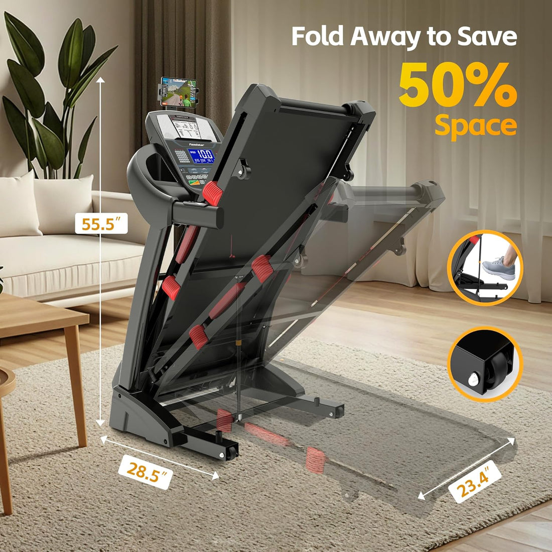 Folding Treadmill for Apartments