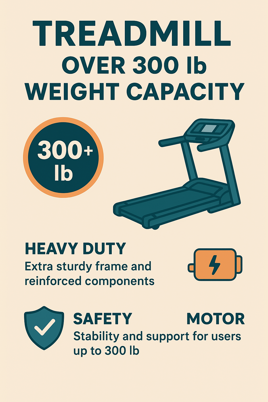 Treadmill Over 300 lb Weight Capacity: Strong, Stable, and Built to Last