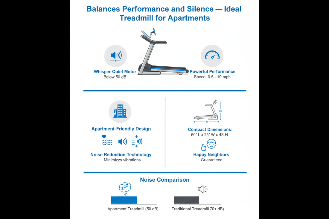 Quiet Performance in Small Spaces: Balances Performance and Silence — Ideal Treadmill for Apartments