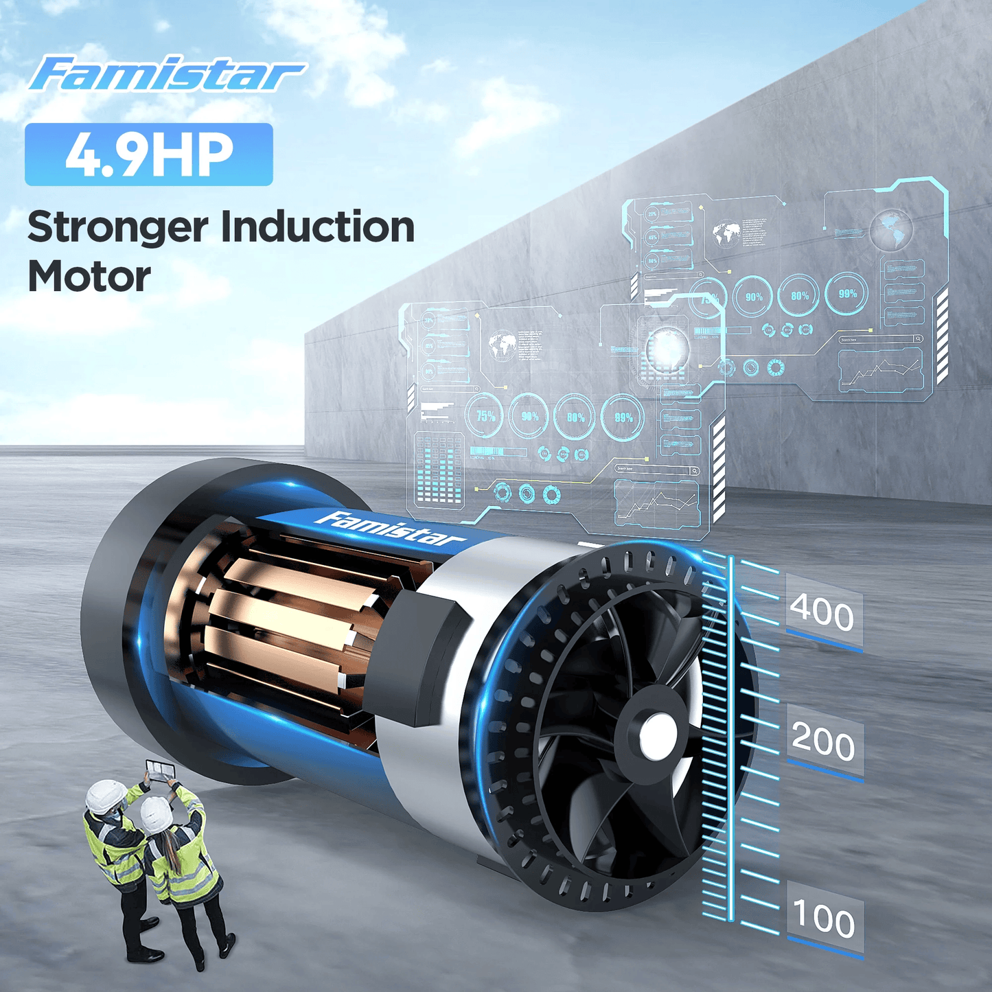 Famistar Home Treadmill – 4.9HP Folding Running Machine with 15 Auto Incline for Walking and Running