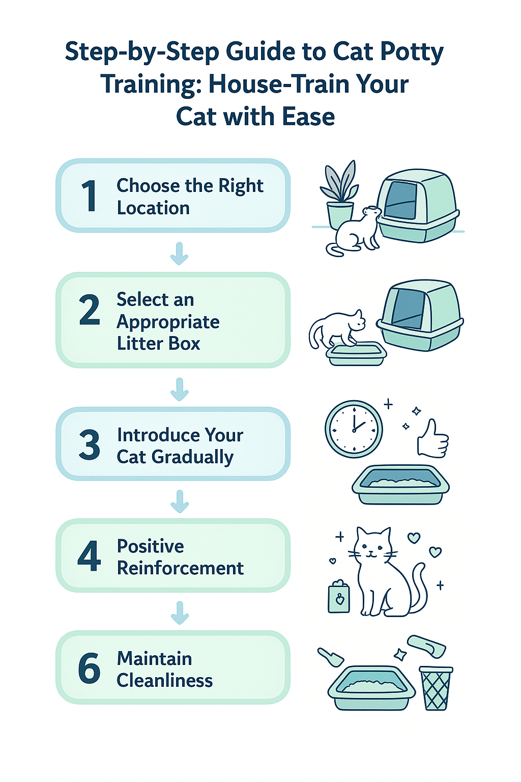 Step-by-Step Guide to Cat Potty Training (2025): House-Train Your Cat with Ease