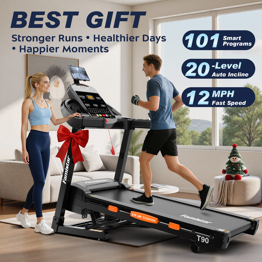 2026 Latest Home Treadmill FAMISTAR T90 and Its Innovated Compact Design