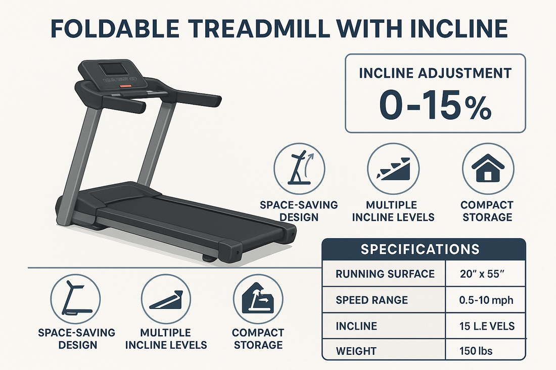 Foldable Treadmill with Incline