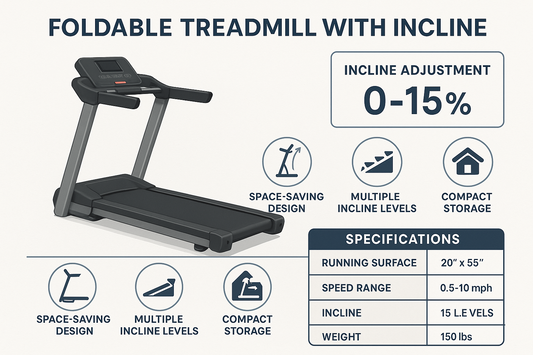 Foldable Treadmill with Incline