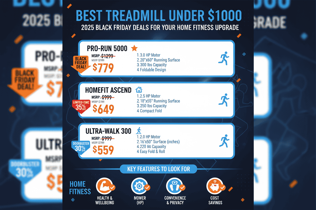 Best Treadmill Under $1000 in 2025 | Top Incline & Folding Picks