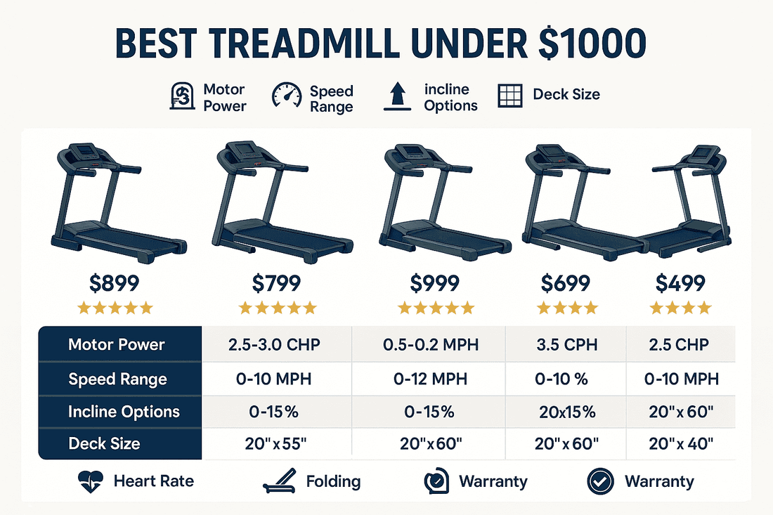 The Best Treadmill Under $1000: Why These Running Machines Stand Out