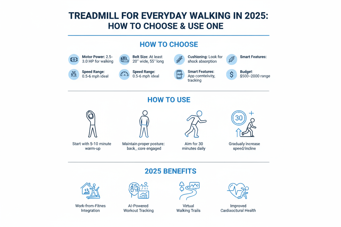  Treadmill for Everyday Walking in 2025: How to Choose & Use One