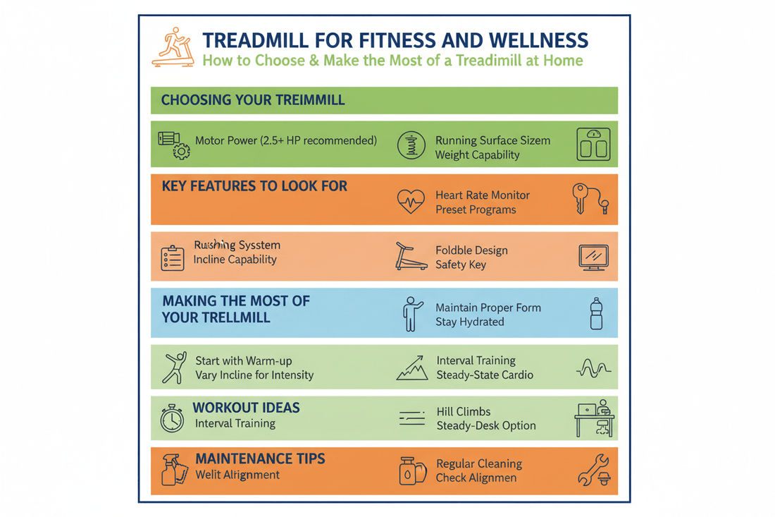 Treadmill for Fitness and Wellness(2026): How to Choose & Make the Most of a Treadmill at Home