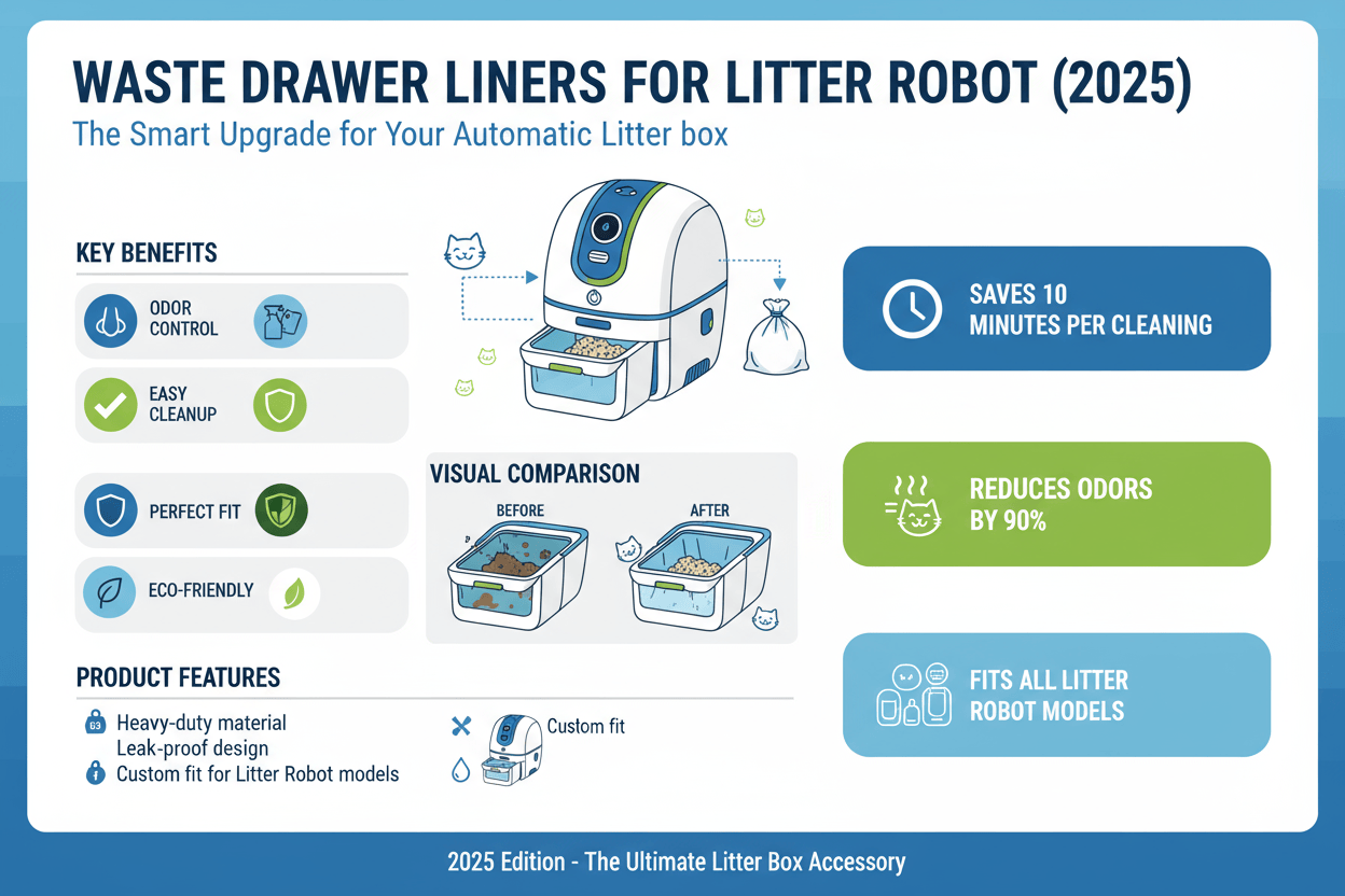 Best Waste Drawer Liners 2026 | Famistar Smart Litter Box Care ...
