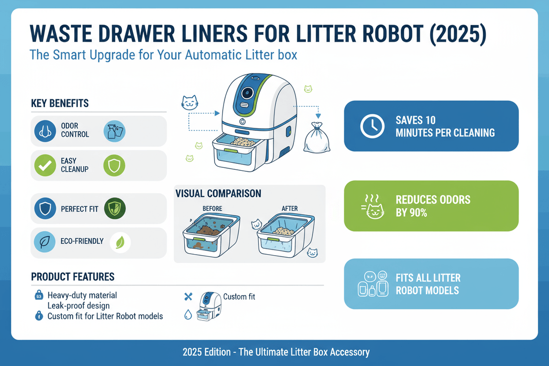 Waste Drawer Liners for Litter Robot(2025): The Smart Upgrade for Your Automatic Litter Box