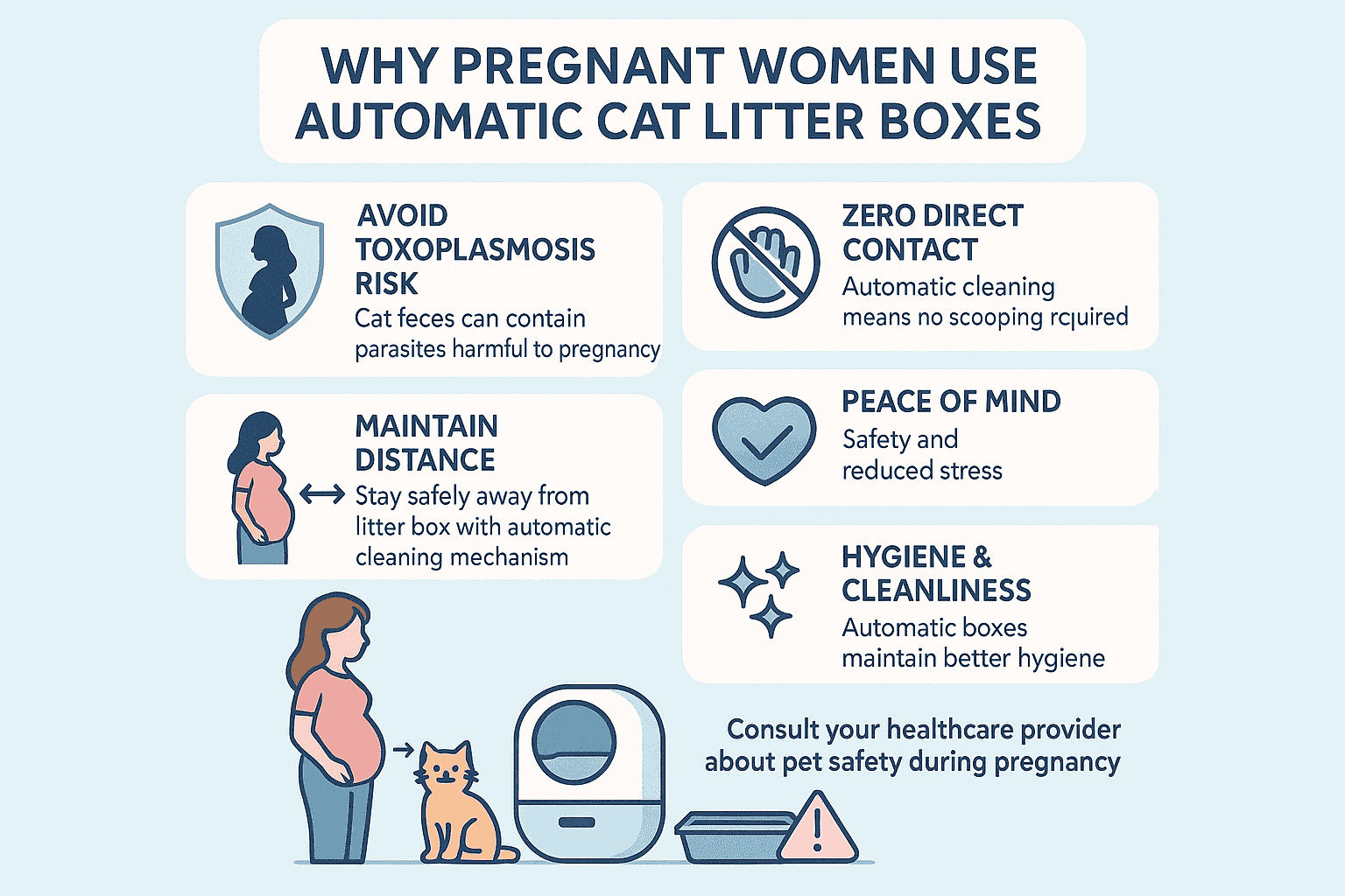 Cat Litter Box & Pregnancy: Why an Automatic Litter Box is a Smart ...