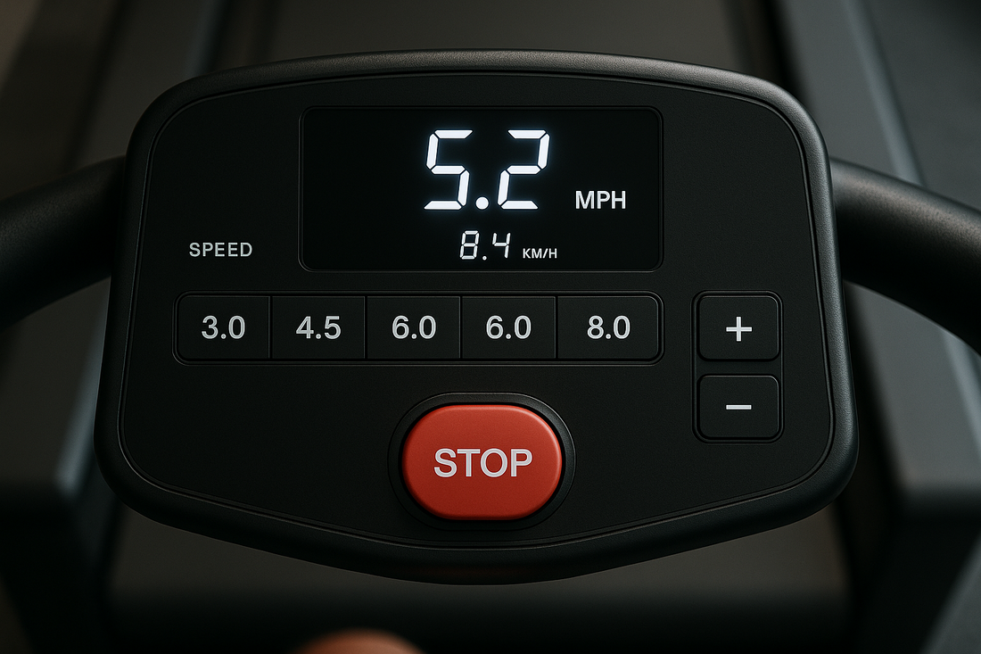 treadmill with incline and speed settings