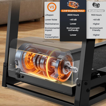 Famistar T70 | Compact Treadmill for At-Home Jogging Running Walking with Manual Incline – Space-Saving, Quiet & Easy to Use for Home & Office Fitness, Cardio Workouts