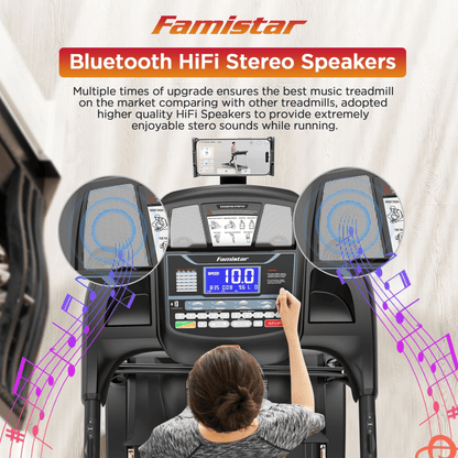 Famistar 4.9HP Pro Folding Treadmill – 15-Level Auto Incline & 300LB Capacity for Intense Home Workouts | Famistar Official Website | famistar.net