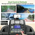 Famistar 5.0HP Smart Folding Treadmill for Home – 15% Auto Incline, 64 Workout Programs, 10MPH Speed, Bluetooth Speakers, APP Control, 300 lbs Capacity, Compact Electric Running Machine with Knee Strap Gift