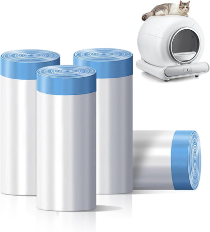 Famistar Cat Litter Box Replacement Waste Bags | Disposable Drawer Liners for Automatic Self-Cleaning Boxes