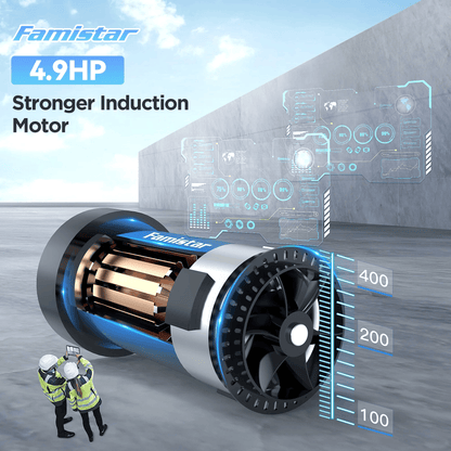 Famistar Home Treadmill – 4.9HP Folding Running Machine with 15 Auto Incline for Walking and Running