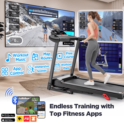 Famistar AI-Fit Smart Treadmill — Bluetooth, APP Sync, 64 Auto Workouts, and Adjustable Incline | Famistar Official Website | famistar.net