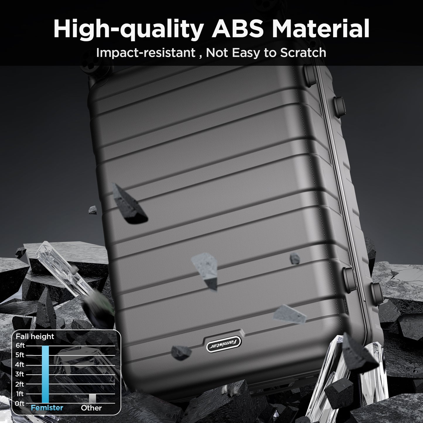 Luggage Sets 11 Piece with spinner wheels, PC+ABS Hard Shell Travel Luggage,Lightweight Carry-on suitcases with TSA Lock,YKK Zippers