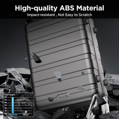 Luggage Sets 11 Piece with spinner wheels, PC+ABS Hard Shell Travel Luggage,Lightweight Carry-on suitcases with TSA Lock,YKK Zippers