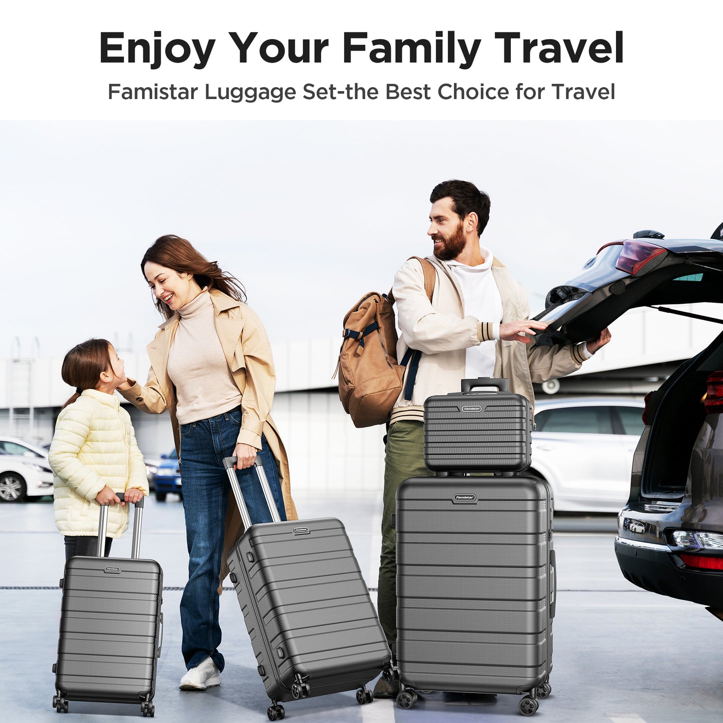 Luggage 11 Piece Set,Lightweight Carry On Luggage Suitcase Set with TSA Lock & Spinner Wheels Hardside Luggage Set 14in/20in/24in/28in(Black)