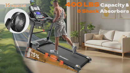 Famistar T532 Treadmill with cooling fan