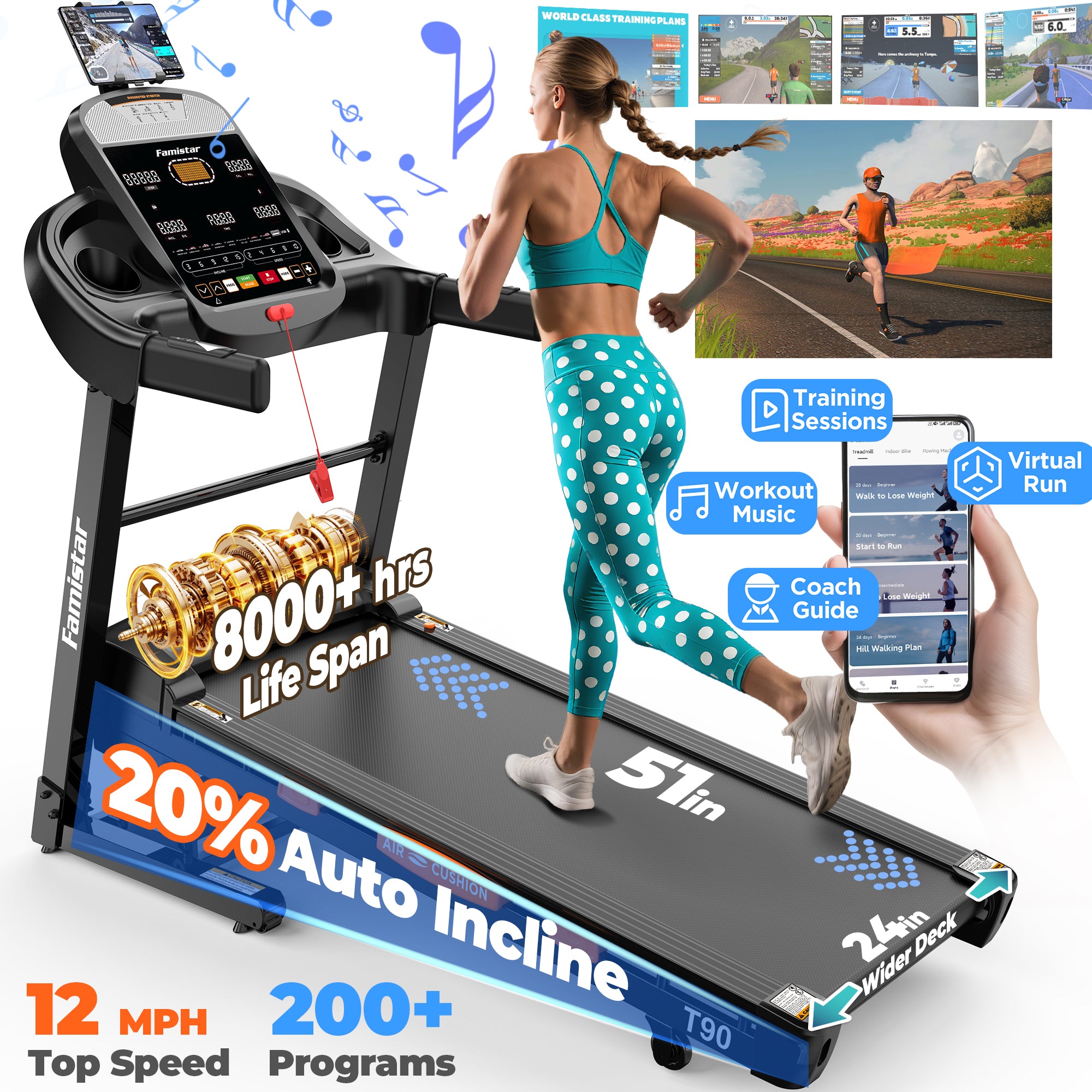 2026 Best Treadmills: FAMISTAR T90 Next-Gen Home Treadmill