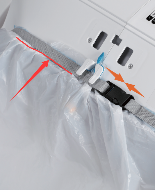 Famistar Replacement liner securing band for self-cleaning cat litter box, durable and easy to install